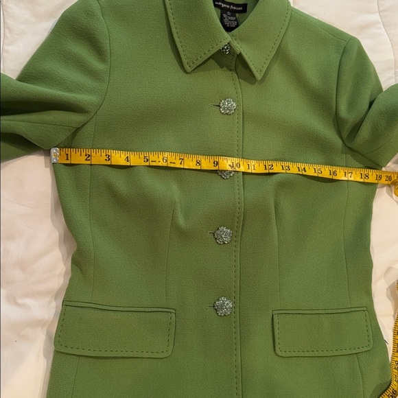 Margaret Frances 🔥sale🔥green coat with beautiful rhinestone buttons - Picture 7 of 10